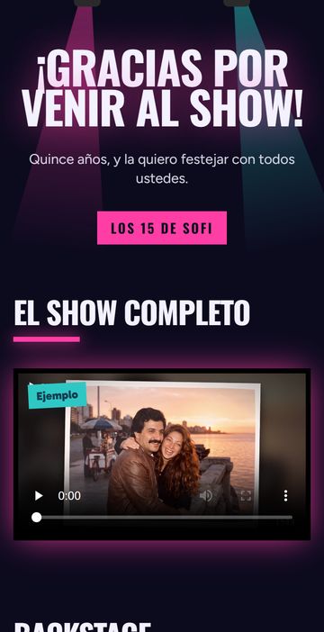 Después: la invitación digital de 15 años, estilo 15 Años