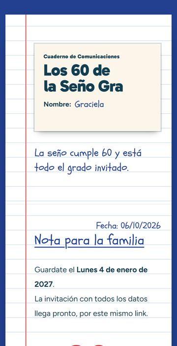 El save the date del estilo Cuaderno