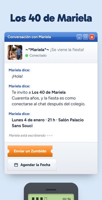 El save the date del estilo Los 2000