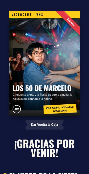 Después: la invitación digital de cumpleaños estilo años 90, estilo Los 90
