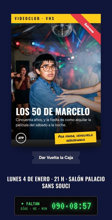 El save the date del estilo Los 90