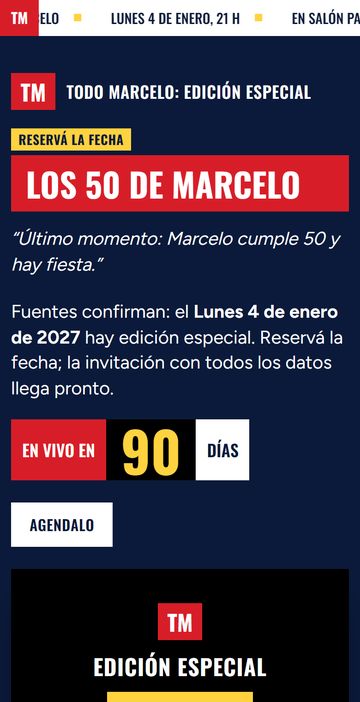 El save the date del estilo Noticiero