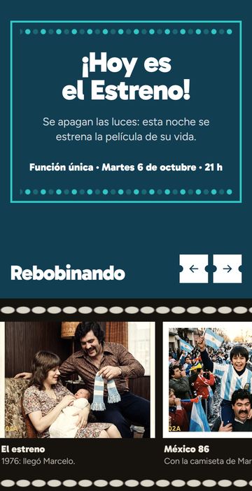 El Día: la invitación digital estilo noche de estreno, estilo Rebobinarte