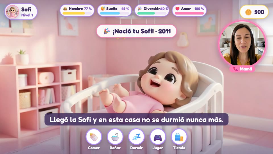 ¡Nació tu Sofi!, en el video