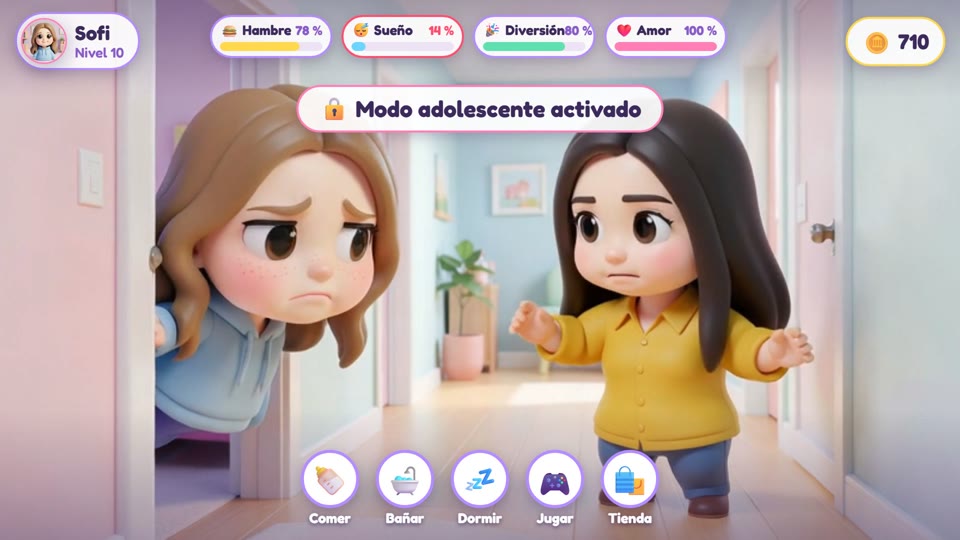Modo Adolescente, en el video