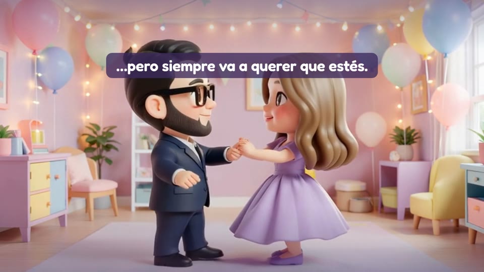 Bailar el Vals, en el video