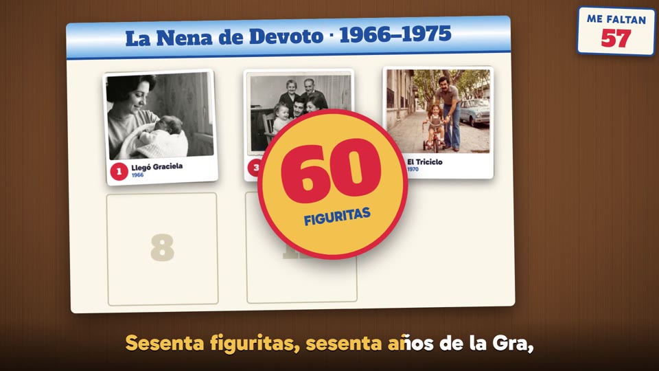 Sesenta Figuritas, en el video
