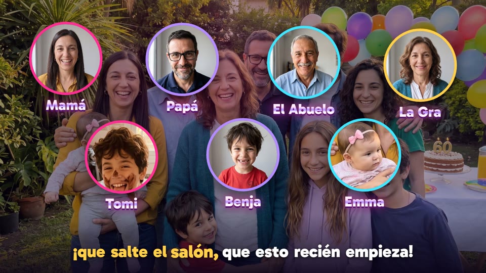 Salta la Familia, en el video