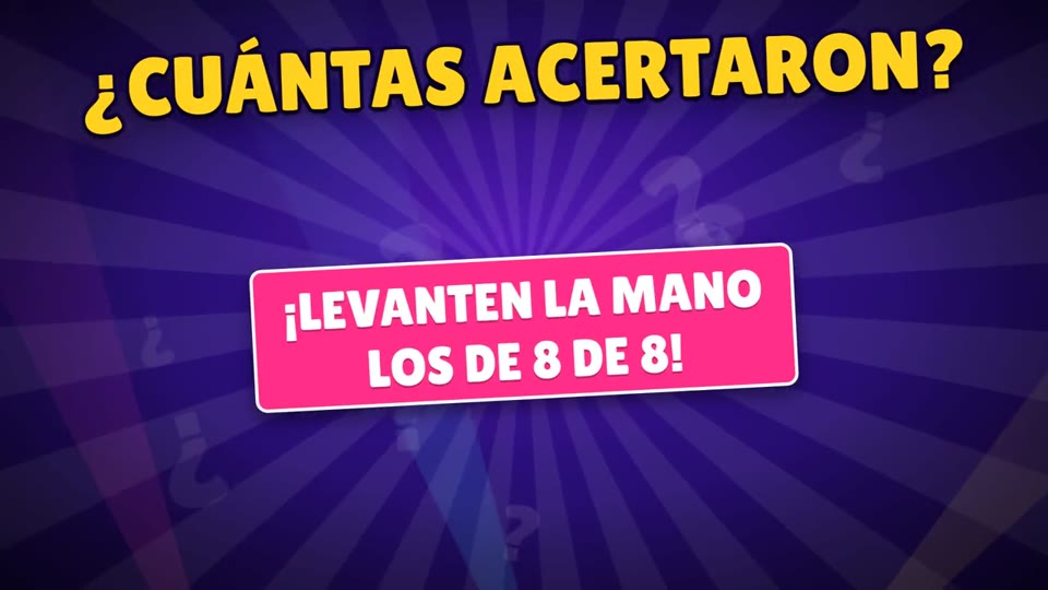 ¿Cuántas Acertaron?, en el video