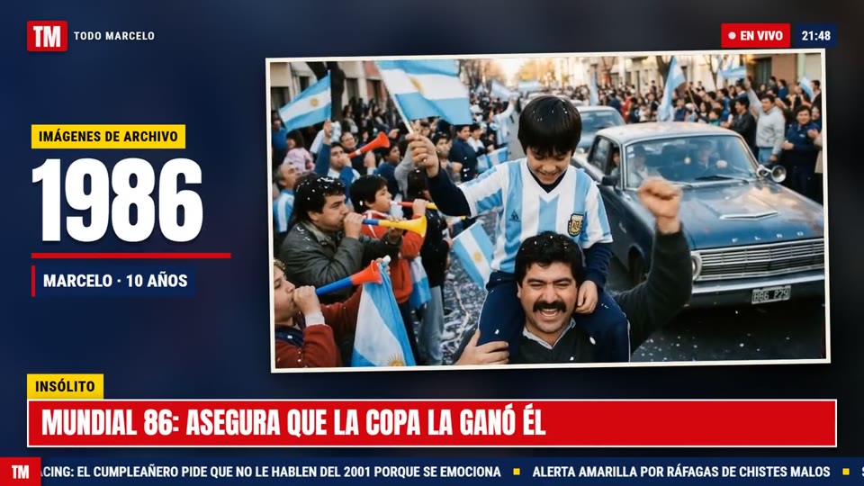 Imágenes de Archivo, en el video