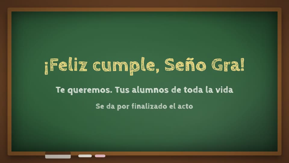 Se Da por Finalizado el Acto, en el video