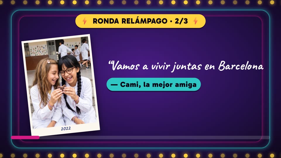 Ronda Relámpago, en el video