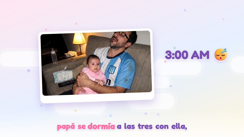 Papá Dormido, en el video