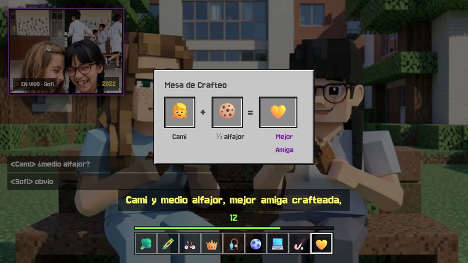Mejor Amiga Crafteada, en el video